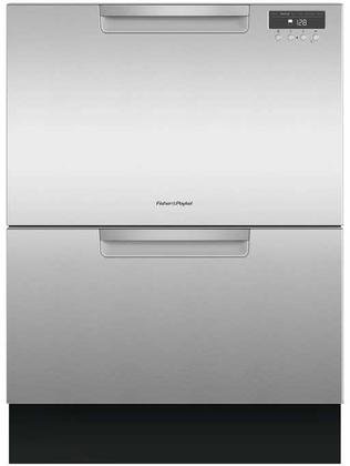 Fisher Paykel DD24DAX9 Double DishDrawer with Recessed Handle in Stainelss