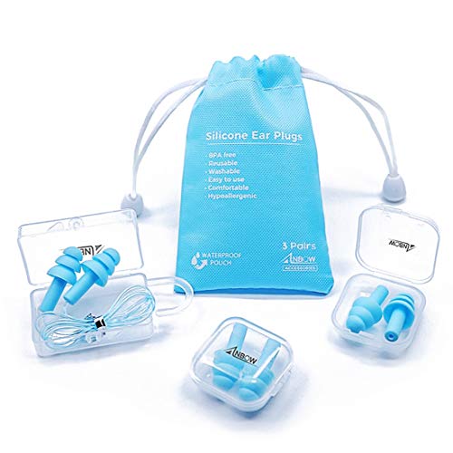ANBOW Reusable Silicone Ear Plugs