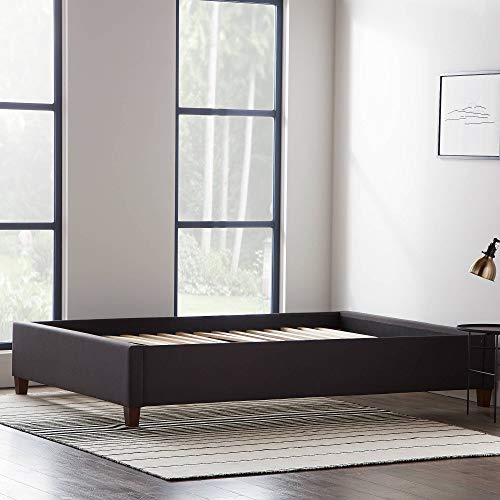 11) LUCID Upholstered Bed with Slats