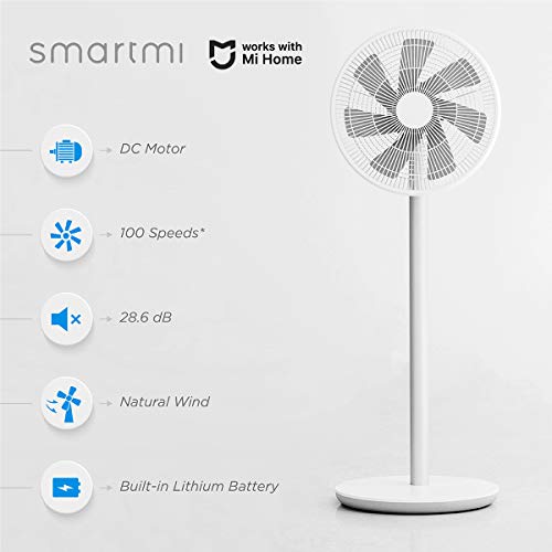 3) Smartmi Standing Oscillating Pedestal Fan