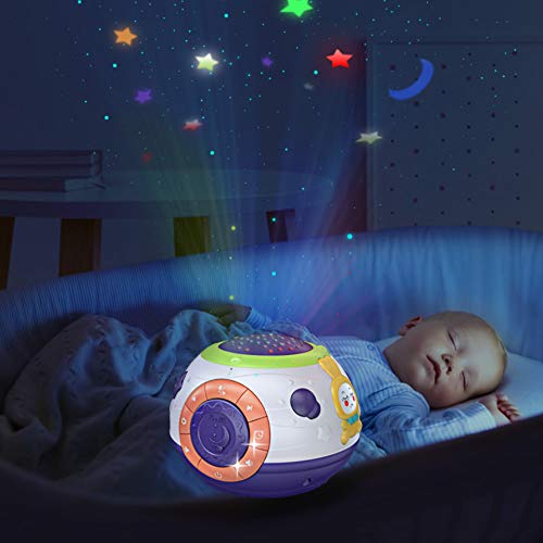 TUMAMA Toddlers Night Light Star Projector, Baby Sleep Soother Sound Machine