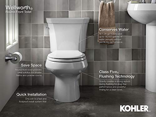 7) Kohler Wellworth Classic Round-Front Toilet