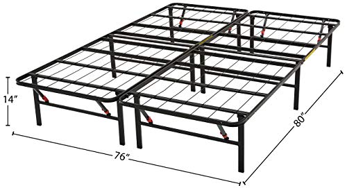 3) AmazonBasics Foldable Metal Platform Bed Frame