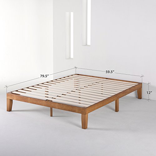 5) Mellow Naturalista Classic Solid Wood Platform Bed