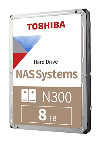 6) Toshiba N300 8TB NAS 3.5-Inch Internal Hard Drive