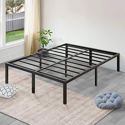 12) SLEEPLACE High Profile Heavy Duty Steel Slat Bed Frame